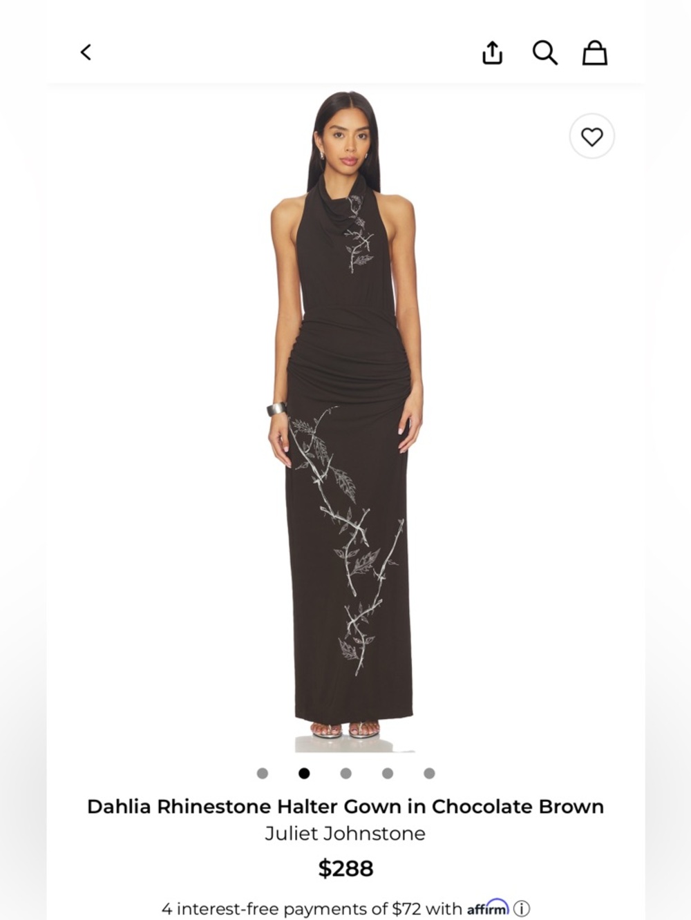 DAHLIA RHINESTONE HALTER GOWN